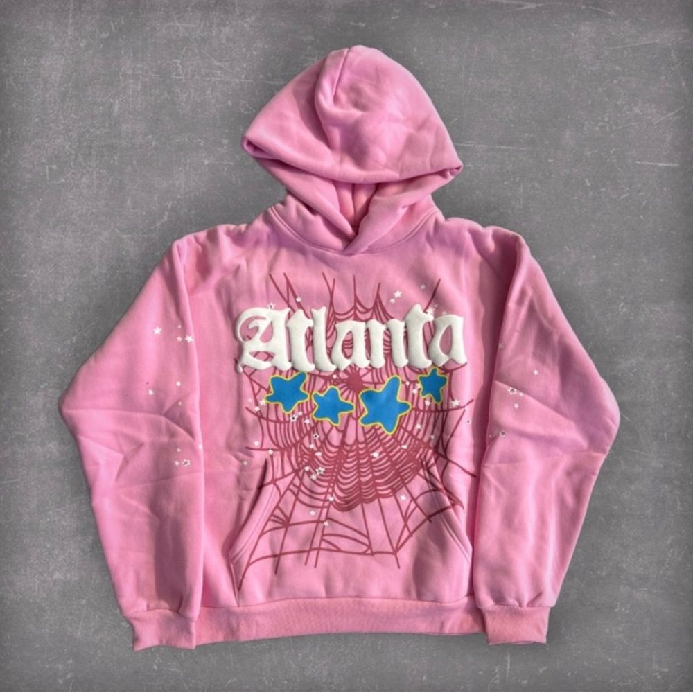 Sp5der hoodie Atlanta pink